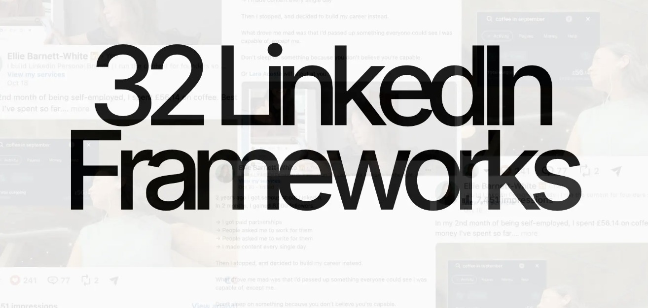 32 LinkedIn Frameworks guide cover